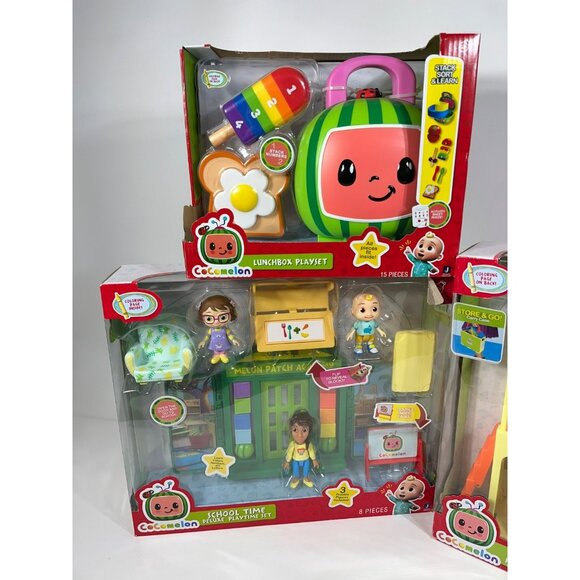 CoComelon Playtime Set With Figures And Accessories Lunchbox School And House - Picture 3 of 14